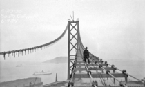 San Francisco Bay Bridge Construction South Catwalk San Francisco Anchorage May   