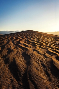 Sand dunes in Death Valley 
