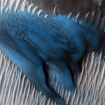 Sand dunes on Mars