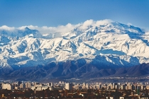 Santiago of Chile after rain