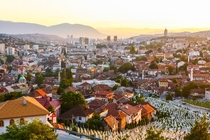 Sarajevo the capital of Bosnia and Herzegovina the old the new and the scars of war 