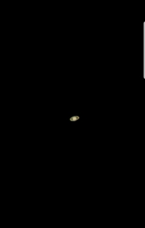 Saturn taken by my iPhone s pressed haphazardly into my telescope eyepiece