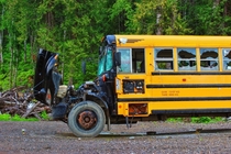 School bus I found at an abandoned mine near my town