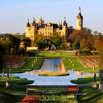Schwerin Palace and Gardens Mecklenburg Germany  designed by Georg Adolph Demmler