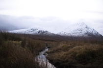 Scottish Highlands in winter 