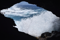 Sea cave on Oahu 
