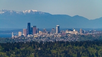 Seattle and the Olympic Mountains