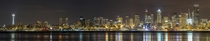 Seattle WA panorama at night 