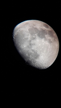 Second ever picture of Space that Ive taken on my first telescope with my phone