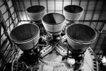 Second stage motors of a Saturn V OC 