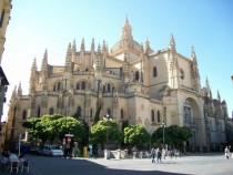 Segovia Cathedral in Segovia Spain 