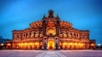 Semperoper Opera House in Dresden Germany 
