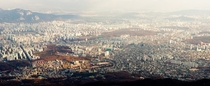 Seoul from atop Bukhansan 