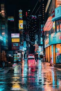 Seoul Watercolor Streets