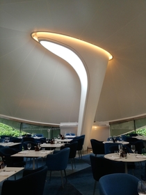 Serpentine Sackler Gallery - Restaurant Interior by Zaha Hadid Architects London England 