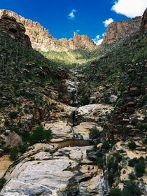 Seven Falls high up in Sabino Canyon AZ 