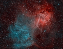 Sh- - A Faint Emission Nebula at the CepheusLacerta Border 