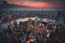 Shanghai from above Credit Denys Nevozhai