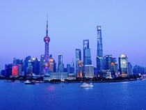 Shanghai Skyline from the Bund 