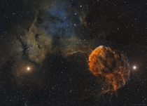 Sharpless  and the Jellyfish Nebula  Image Credit Steve Milne and Barry Wilson