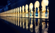 Sheikh Zayed Mosque gates Abu Dhabi by architect Yusef Abdelki 