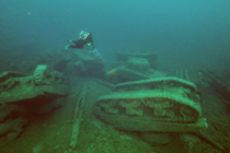 Sherman Tanks lying on the seabed off Malin Head in Ireland