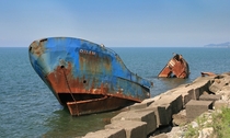 Shipwreck in Batumi Georgia 