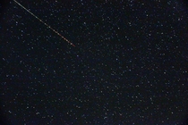 Shooting star captured by pure luck 