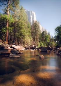 Shot a long exposure on the river to make the water a bit more interesting under El Capitan Yosemite CA 