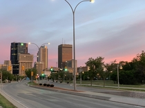 shot of downtown Winnipeg Manitoba Shot on IPhone XS