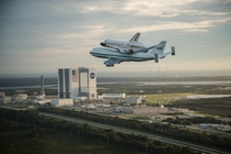 Shuttle Endeavour departing Kennedy Space Center 