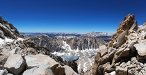 Sierra Mountains on the accenting to Mount Whitney California 