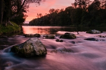 Silky Sunset at the Isar 