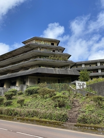 Since my last photo went over well here is the outside of the abandoned hotel in Azores Portugal