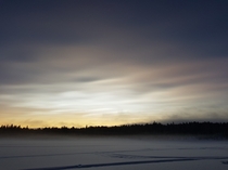 Sky over Kiruna northern sweden
