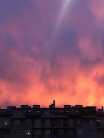 Sky today in Lviv Ukraine