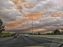 Sky while driving home from work in Melbourne
