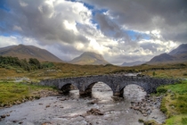 Sligachan Bridge in Isle of Skye Scotland 