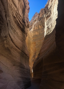 Slot canyon at Kasha Katuwe Tent Rocks  New Mexico  Who knew - slot canyons outside of Utah 
