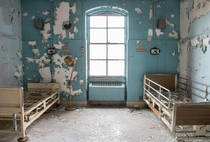 Slowly decaying hospital room in the US