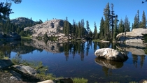 Small lake in Upper Relief Valley Emigrant Wilderness California 