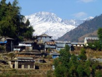Small town near Sikha Nepal 
