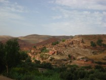 Small village in the Atlas Mountains Morocco 
