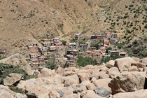 Small Village somewhere in the atlas mountains Marocco 