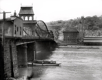 Smithfield Street Bridge and Monongahela Incline Pittsburgh Pennsylvania  