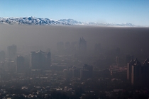Smog over Almaty Kazakhstan 