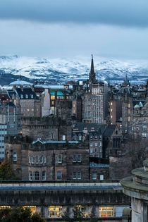 Snow on the Pentlands - Edinburgh Scotland x-post from rpics 