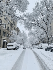 snowed a little earlier in NYC