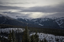 Snowy Afternoon on the Continental Divide near Winter Park CO 