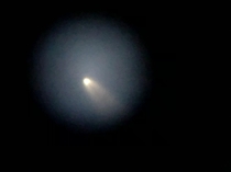 So this is the comet NEOWISE captured through a telescope It looks amazing 
